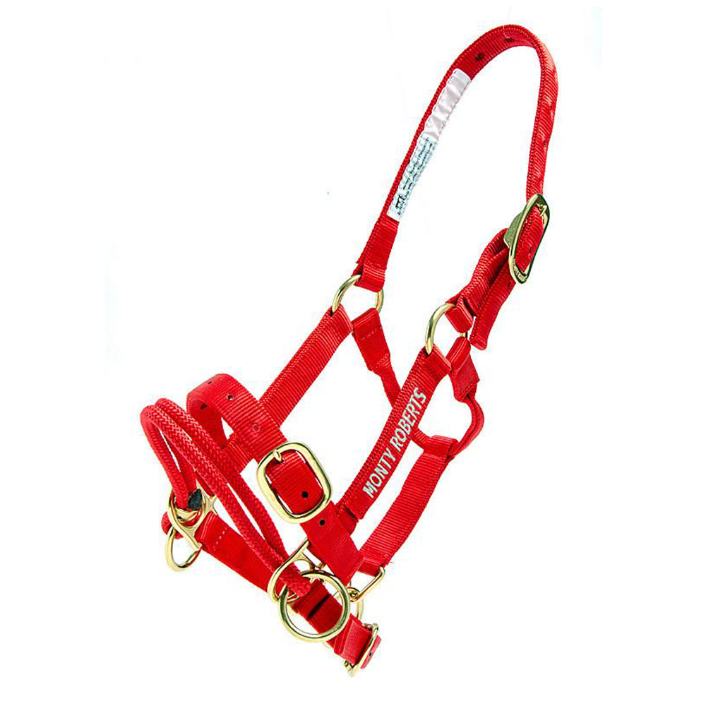 DUALLY TRAINING HALTER RED SMALL Monty Roberts